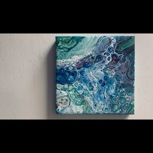 “Salem” Original Pour Painting On Canvas